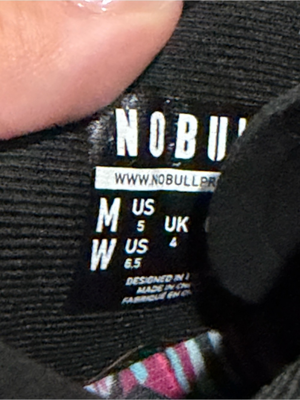 NOBULL Black Knit Trainers with Multicolor Floral Midsole - Picture 11 of 12